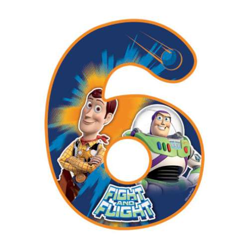 Toy Story Number 6 Edible Icing Image - Click Image to Close